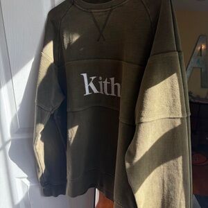 Kith Forest Green Crewneck Sweater